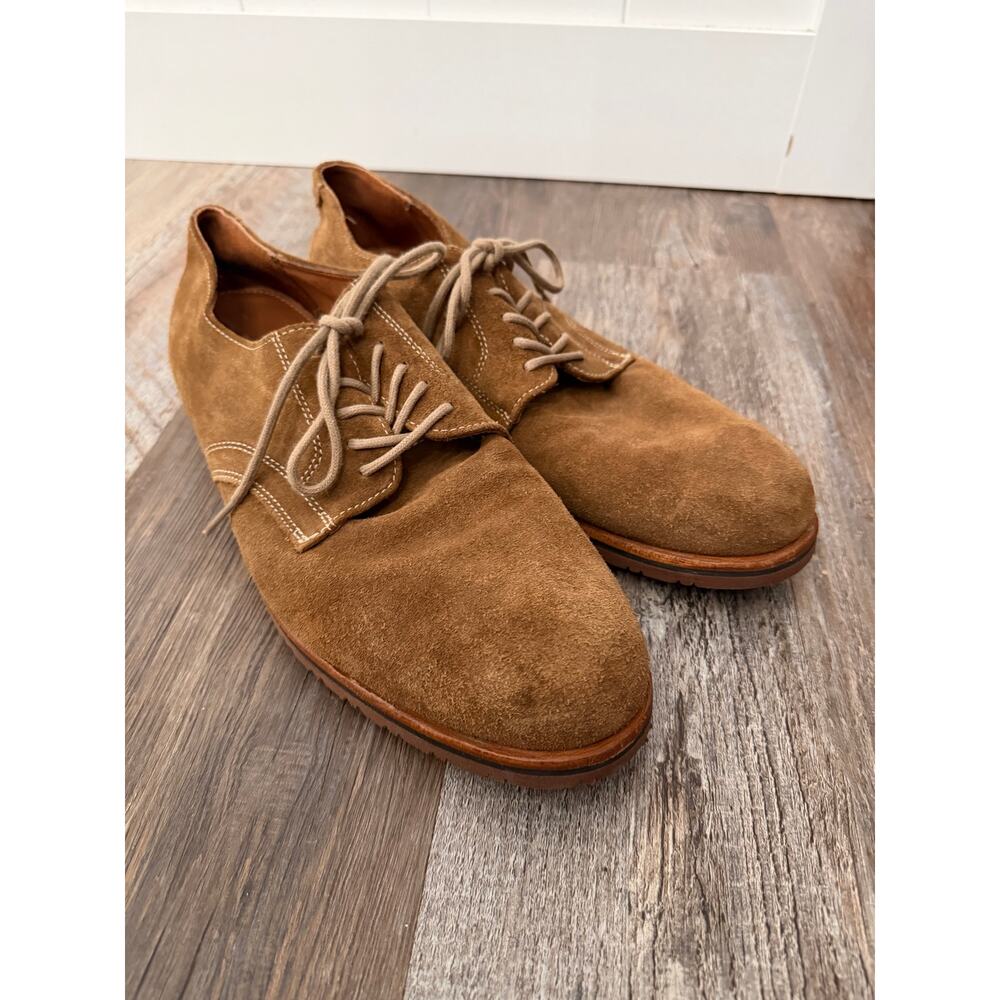 Orvis Classic Buck Suede shoe dark camel brown men's size 13 EUC style 995-55